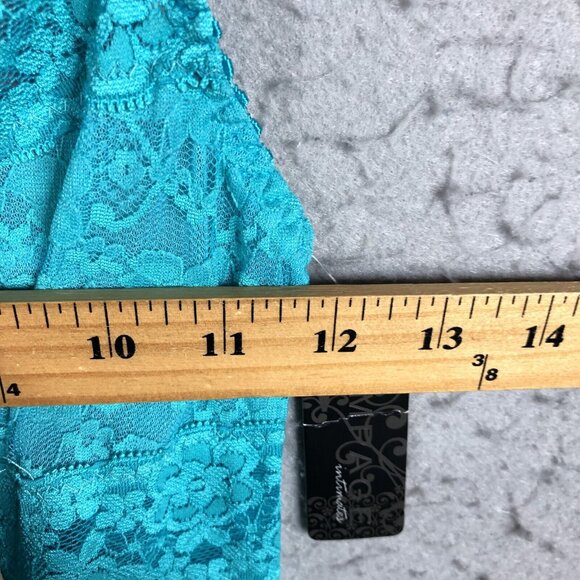 Vintage Rampage Slip Dress  Women S Babydoll Teal Green Lace Y2K 90s Sheer  NEW - Picture 4 of 16
